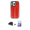 MARSİLYAN™- iPhone 15 Pro Max Kılıf Zirve Yansıma Serisi - Siyah Bilvis 5in1 5D Magic Hayalet Cam Ekran Koruyucu + Raze Metal Kamera Lens - GS