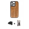 MARSİLYAN™- iPhone 15 Pro Max Kılıf Zirve Yansıma Serisi - Siyah Bilvis Hayalet Cam Ekran Koruyucu + Raze Metal Kamera Lens - SH