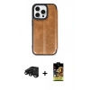 MARSİLYAN™- iPhone 15 Pro Max Kılıf Zirve Yansıma Serisi - Siyah Buffer Cam Ekran Koruyucu + Raze Metal Kamera Lens - SH