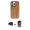 MARSİLYAN™- iPhone 15 Pro Max Kılıf Zirve Yansıma Serisi - Siyah Buffer Hayalet Cam Ekran Koruyucu + Raze Metal Kamera Lens - LT