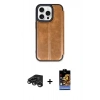 MARSİLYAN™- iPhone 15 Pro Max Kılıf Zirve Yansıma Serisi - Siyah Buffer Hayalet Cam Ekran Koruyucu + Raze Metal Kamera Lens - TMGI