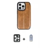 MARSİLYAN™- iPhone 15 Pro Max Kılıf Zirve Yansıma Serisi - Siyah Joko Magic 5D Cam + PVD Metal Kamera Lens - LT