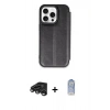 MARSİLYAN™- iPhone 15 Pro Max Kılıf Zirve Yansıma Serisi - Siyah Joko Magic 5D Cam + Raze Metal Kamera Lens - TMGI