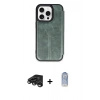MARSİLYAN™- iPhone 15 Pro Max Kılıf Zirve Yansıma Serisi - Siyah Joko Magic 5D Cam + Raze Metal Kamera Lens - TMGI