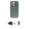 MARSİLYAN™- iPhone 15 Pro Max Kılıf Zirve Yansıma Serisi - Siyah Joko Magic 5D Hayalet Cam + Raze Metal Kamera Lens - TMGI