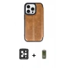 MARSİLYAN™- iPhone 15 Pro Max Kılıf Zirve Yansıma Serisi - Siyah Joko Magic 5D Hayalet Cam + PVD Metal Kamera Lens - SH