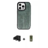 MARSİLYAN™- iPhone 15 Pro Max Kılıf Zirve Yansıma Serisi - Siyah Joko Magic 5D Hayalet Cam + Raze Metal Kamera Lens - SH