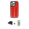 MARSİLYAN™- iPhone 15 Pro Max Kılıf Zirve Yansıma Serisi - Siyah Polymer Nano Ekran Koruyucu + Raze Metal Kamera Lens - GS