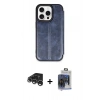 MARSİLYAN™- iPhone 15 Pro Max Kılıf Zirve Yansıma Serisi - Siyah Vanessa Magic Cam + Raze Metal Kamera Lens - GS