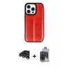 MARSİLYAN™- iPhone 15 Pro Max Kılıf Zirve Yansıma Serisi - Siyah Vanessa Magic Cam + Raze Metal Kamera Lens - GS
