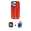 MARSİLYAN™- iPhone 15 Pro Max Kılıf Zirve Yansıma Serisi - Siyah Vanessa Magic Cam + PVD Metal Kamera Lens - TU