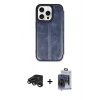 MARSİLYAN™- iPhone 15 Pro Max Kılıf Zirve Yansıma Serisi - Siyah Vanessa Magic Cam + Raze Metal Kamera Lens - TMGI