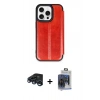 MARSİLYAN™- iPhone 15 Pro Max Kılıf Zirve Yansıma Serisi - Siyah Vanessa Magic Cam + Raze Metal Kamera Lens - LT