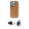 MARSİLYAN™- iPhone 15 Pro Max Kılıf Zirve Yansıma Serisi - Siyah Vanessa Magic Cam + Raze Metal Kamera Lens - SH