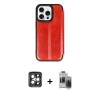MARSİLYAN™- iPhone 15 Pro Max Kılıf Zirve Yansıma Serisi - Siyah Vanessa Magic Hayalet Cam + PVD Metal Kamera Lens - GI
