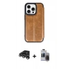MARSİLYAN™- iPhone 15 Pro Max Kılıf Zirve Yansıma Serisi - Siyah Vanessa Magic Hayalet Cam + Gümüş Raze Metal Kamera Lens