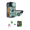 MARSİLYAN™- iPhone 16 Kılıf Ahenk Klasik - Şeffaf 360 Full Body Arka Koruyucu + Raze Metal Kamera Lens - PE
