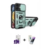 MARSİLYAN™- iPhone 16 Kılıf Ahenk Klasik - Şeffaf Pasifik Cam Ekran Koruyucu + Bilvis Titan Kamera Lens - GS