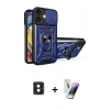 MARSİLYAN™- iPhone 16 Kılıf Ahenk Klasik - Şeffaf Pasifik Cam Ekran Koruyucu + PVD Metal Kamera Lens - PE