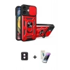 MARSİLYAN™- iPhone 16 Kılıf Ahenk Klasik - Şeffaf Pasifik Cam Ekran Koruyucu + PVD Metal Kamera Lens - PE