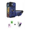 MARSİLYAN™- iPhone 16 Kılıf Ahenk Klasik - Şeffaf Pasifik Cam Ekran Koruyucu + Raze Metal Kamera Lens - PE