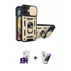 MARSİLYAN™- iPhone 16 Kılıf Ahenk Klasik - Şeffaf Pasifik Cam Ekran Koruyucu + Bilvis Titan Kamera Lens - SH