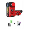 MARSİLYAN™- iPhone 16 Kılıf Ahenk Klasik - Şeffaf Pasifik Cam Ekran Koruyucu + Raze Metal Kamera Lens - SH
