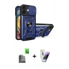 MARSİLYAN™- iPhone 16 Kılıf Ahenk Klasik - Şeffaf Pasifik Cam Ekran Koruyucu + Raze Metal Kamera Lens - SH