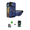 MARSİLYAN™- iPhone 16 Kılıf Ahenk Klasik - Siyah 360 Mat Full Body Arka Koruyucu + Raze Metal Kamera Lens - SH