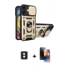 MARSİLYAN™- iPhone 16 Kılıf Ahenk Klasik - Siyah 3D Antistatik Mat Seramik Nano Ekran Koruyucu + PVD Metal Kamera Lens - PE