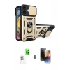MARSİLYAN™- iPhone 16 Kılıf Ahenk Klasik - Siyah 3D Antistatik Mat Seramik Nano Ekran Koruyucu + Raze Metal Kamera Lens - BZ