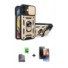 MARSİLYAN™- iPhone 16 Kılıf Ahenk Klasik - Siyah 3D Antistatik Mat Seramik Nano Ekran Koruyucu + Raze Metal Kamera Lens - SH