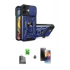 MARSİLYAN™- iPhone 16 Kılıf Ahenk Klasik - Siyah 3D Antistatik Mat Seramik Nano Ekran Koruyucu + Raze Metal Kamera Lens - SH