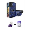 MARSİLYAN™- iPhone 16 Kılıf Ahenk Klasik - Siyah Bilvis 5in1 3D Magic Cam Ekran Koruyucu + Bilvis Titan Kamera Lens - PE