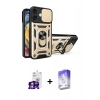 MARSİLYAN™- iPhone 16 Kılıf Ahenk Klasik - Siyah Bilvis 5in1 3D Magic Cam Ekran Koruyucu + Gümüş Bilvis Titan Kamera Lens