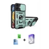 MARSİLYAN™- iPhone 16 Kılıf Ahenk Klasik - Siyah Bilvis 5in1 3D Magic Cam Ekran Koruyucu + Raze Metal Kamera Lens - LT