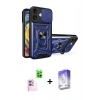 MARSİLYAN™- iPhone 16 Kılıf Ahenk Klasik - Siyah Bilvis 5in1 3D Magic Cam Ekran Koruyucu + Raze Metal Kamera Lens - PE