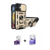 MARSİLYAN™- iPhone 16 Kılıf Ahenk Klasik - Siyah Bilvis 5in1 5D Magic Hayalet Cam Ekran Koruyucu + Bilvis Titan Kamera Lens - PE