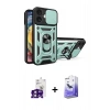 MARSİLYAN™- iPhone 16 Kılıf Ahenk Klasik - Siyah Bilvis 5in1 5D Magic Hayalet Cam Ekran Koruyucu + Bilvis Titan Kamera Lens - PE