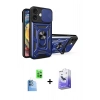 MARSİLYAN™- iPhone 16 Kılıf Ahenk Klasik - Siyah Bilvis 5in1 5D Magic Hayalet Cam Ekran Koruyucu + Raze Metal Kamera Lens - LT