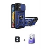MARSİLYAN™- iPhone 16 Kılıf Ahenk Klasik - Siyah Bilvis 5in1 5D Magic Hayalet Cam Ekran Koruyucu + PVD Metal Kamera Lens - MI