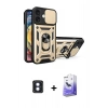 MARSİLYAN™- iPhone 16 Kılıf Ahenk Klasik - Siyah Bilvis 5in1 5D Magic Hayalet Cam Ekran Koruyucu + PVD Metal Kamera Lens - MI