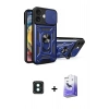 MARSİLYAN™- iPhone 16 Kılıf Ahenk Klasik - Siyah Bilvis 5in1 5D Magic Hayalet Cam Ekran Koruyucu + PVD Metal Kamera Lens - YL