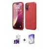 MARSİLYAN™- iPhone 16 Kılıf Ahenk Serisi - Siyah Bilvis 5in1 3D Magic Cam Ekran Koruyucu + Bilvis Titan Kamera Lens - GS