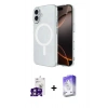 MARSİLYAN™- iPhone 16 Kılıf Ahenk Yansıma Prime - Siyah Bilvis 5in1 3D Magic Cam Ekran Koruyucu + Bilvis Titan Kamera Lens - PE
