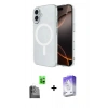 MARSİLYAN™- iPhone 16 Kılıf Ahenk Yansıma Prime - Siyah Bilvis 5in1 3D Magic Cam Ekran Koruyucu + Raze Metal Kamera Lens - SH