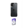 MARSİLYAN™- iPhone 16 Kılıf Akış Çizgi Koleksiyonu - Siyah Bilvis 5in1 3D Magic Cam Ekran Koruyucu