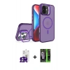 MARSİLYAN™- iPhone 16 Kılıf Akış Form - Şeffaf 360 Full Body Arka Koruyucu + Bilvis Titan Kamera Lens - GS