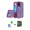MARSİLYAN™- iPhone 16 Kılıf Akış Form - Şeffaf 360 Full Body Arka Koruyucu + Raze Metal Kamera Lens - LT