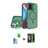 MARSİLYAN™- iPhone 16 Kılıf Akış Form - Şeffaf 360 Full Body Arka Koruyucu + Raze Metal Kamera Lens - LT